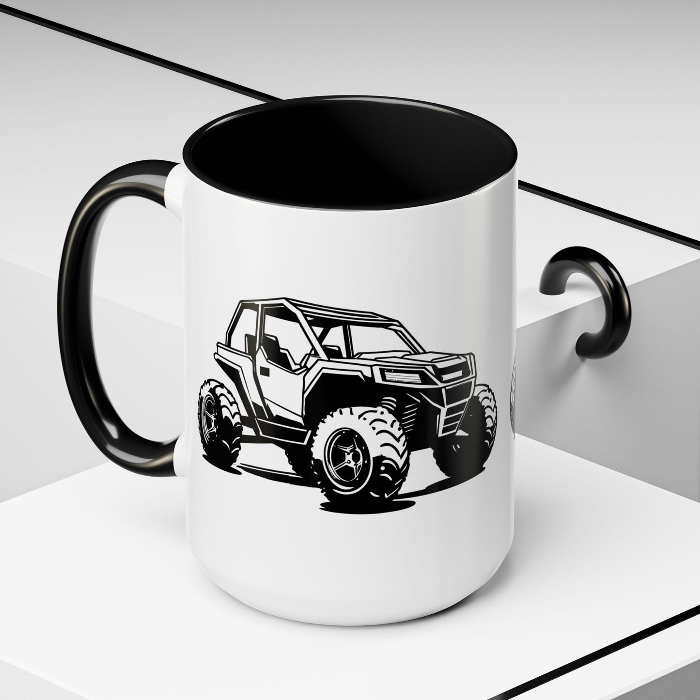 Off The Beaten Path Side By Side 2-Tone Coffee Mug