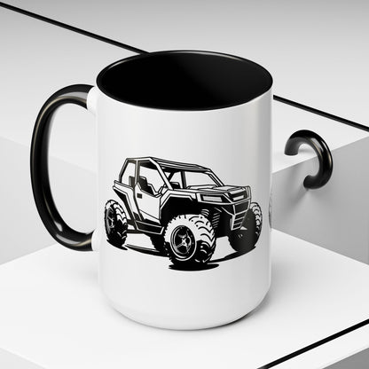 Off The Beaten Path Side By Side 2-Tone Coffee Mug