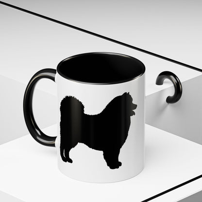Samoyed Silhouette 2-Tone Coffee Mug