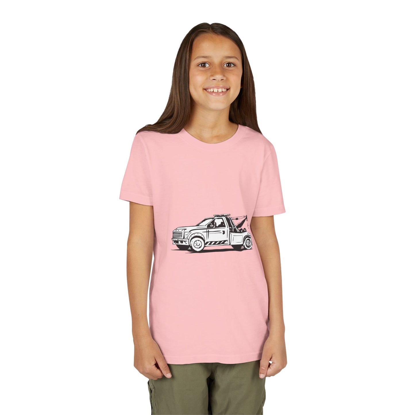 Wheel Lift Tow Truck Youth Unisex Short Sleeve Crewneck Tee