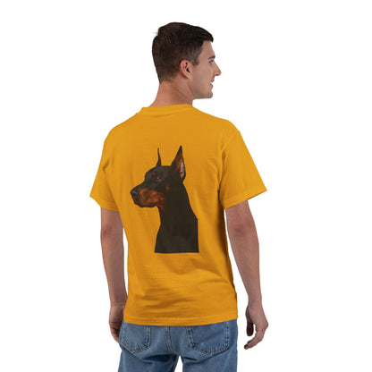 Doberman Head Men's Short-Sleeve Crewneck Tee