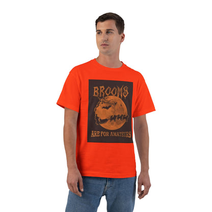 Brooms Are For Amateurs Men's Short-Sleeve Crewneck Tee