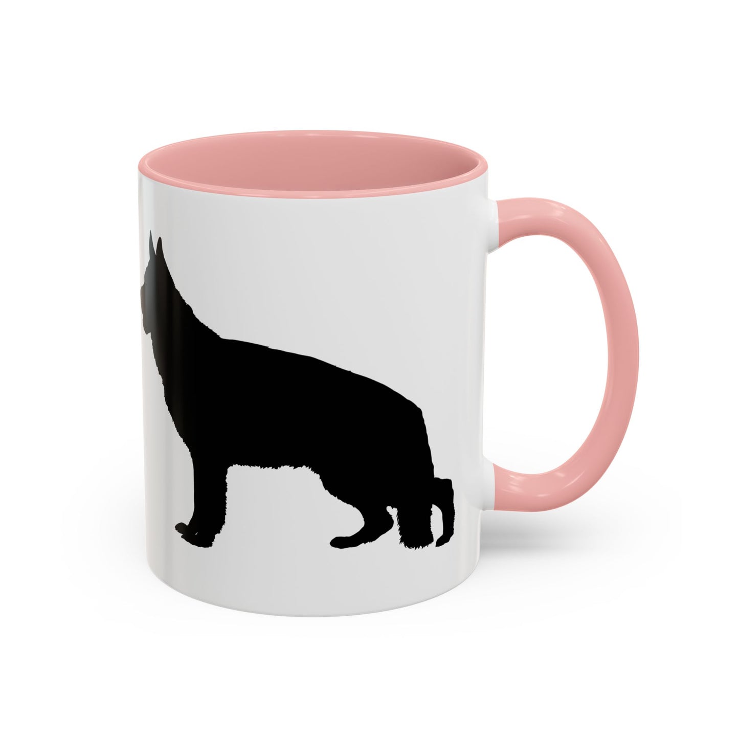 German Shepherd Silhouette 2-Tone Coffee Mug
