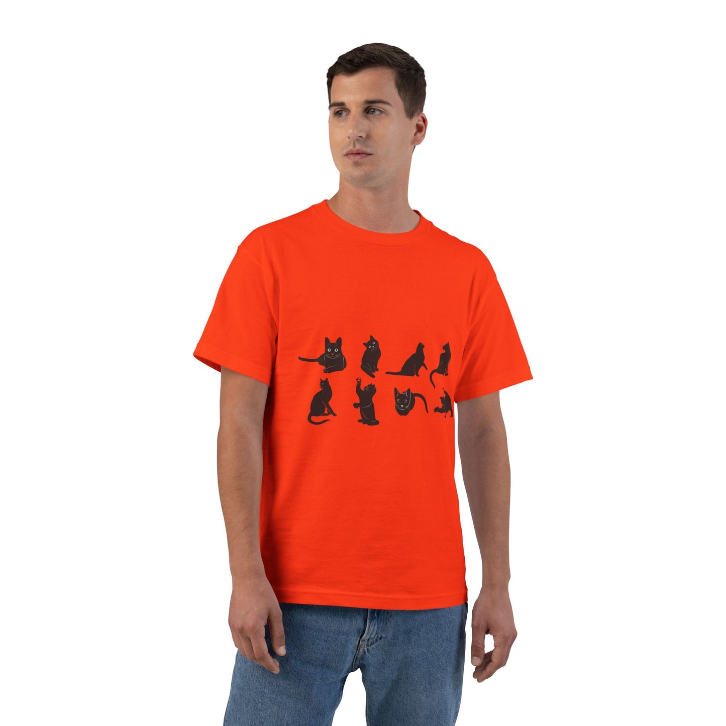 Cats Men's Short-Sleeve Crewneck Tee