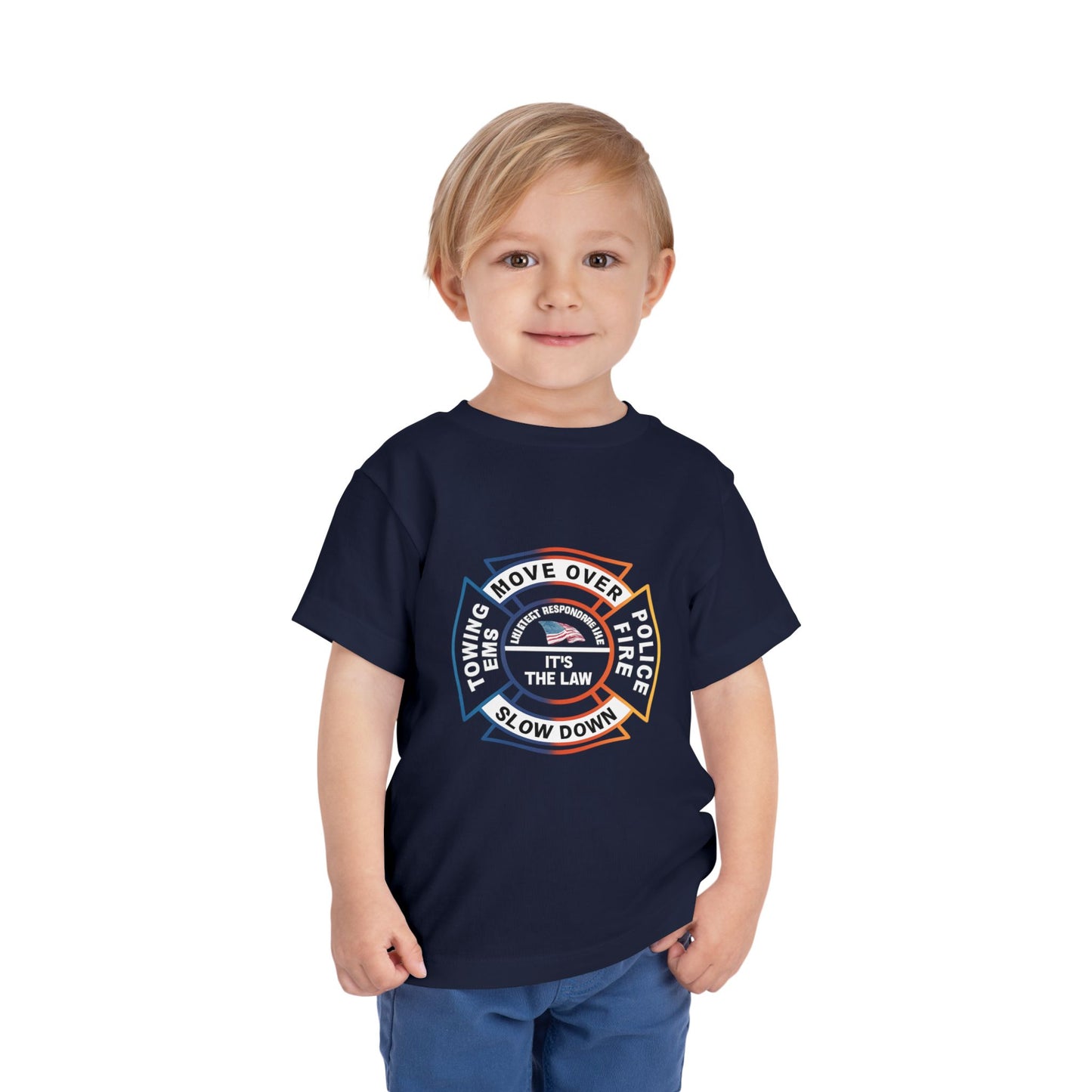 Let First Responders Live Toddler Unisex Short Sleeve Crewneck Tee