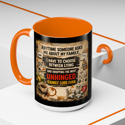 Unhinged Family 2-Tone Coffee Mug