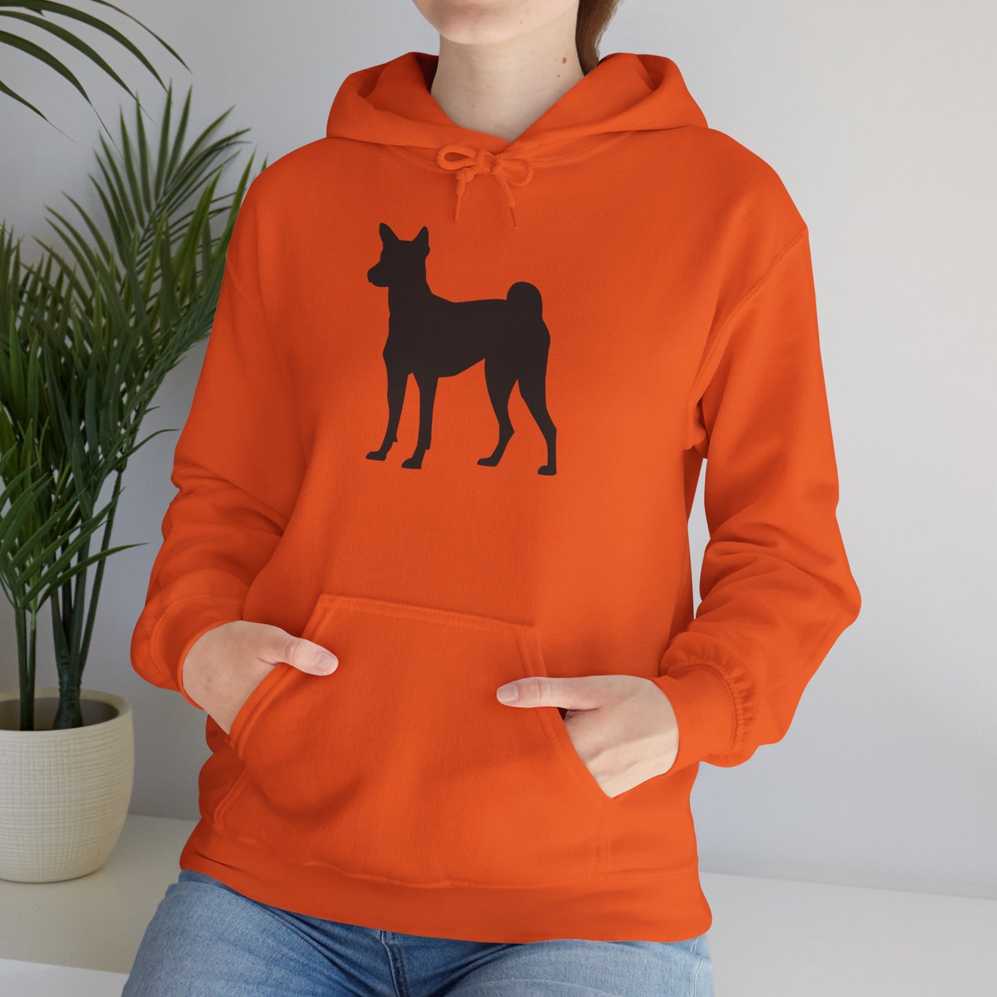Basenji Silhouette Unisex Hoodie