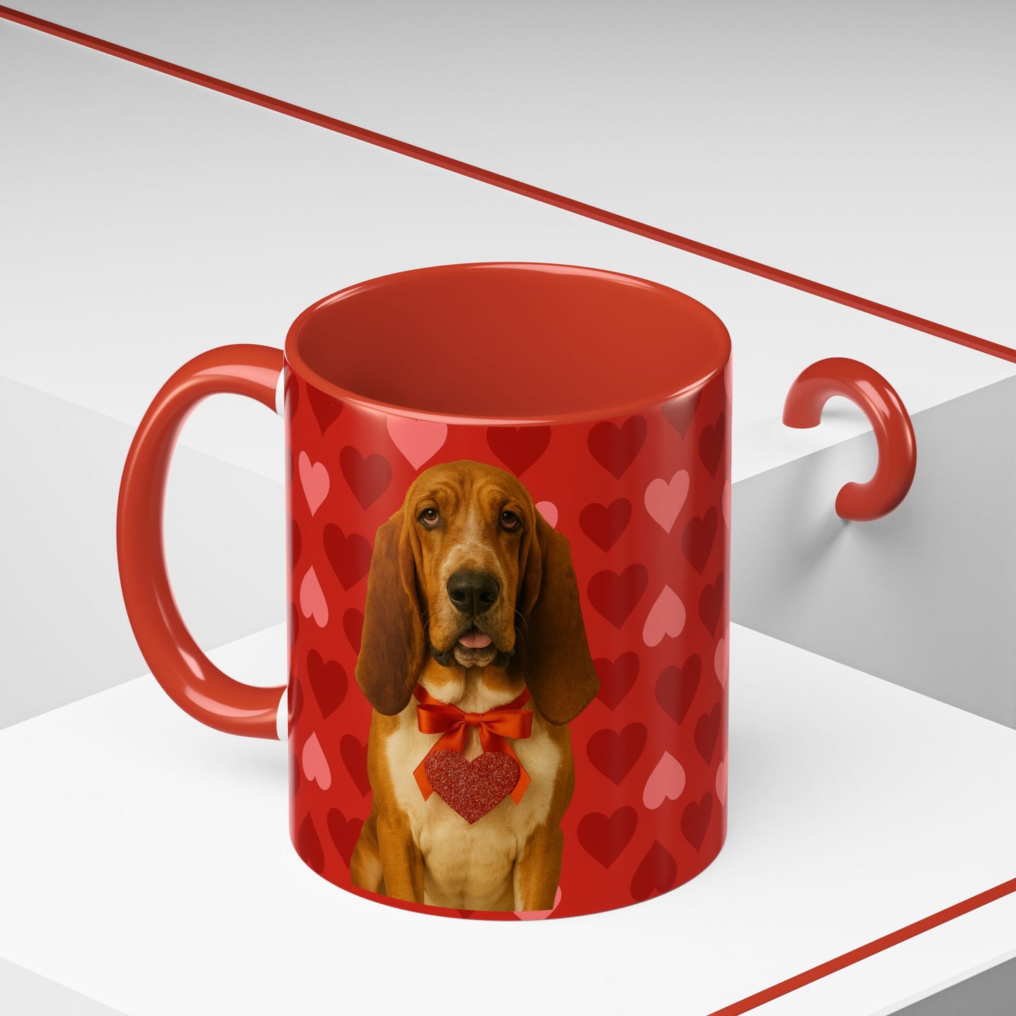 Cupid's Companion Basset 2-Tone Coffee Mug
