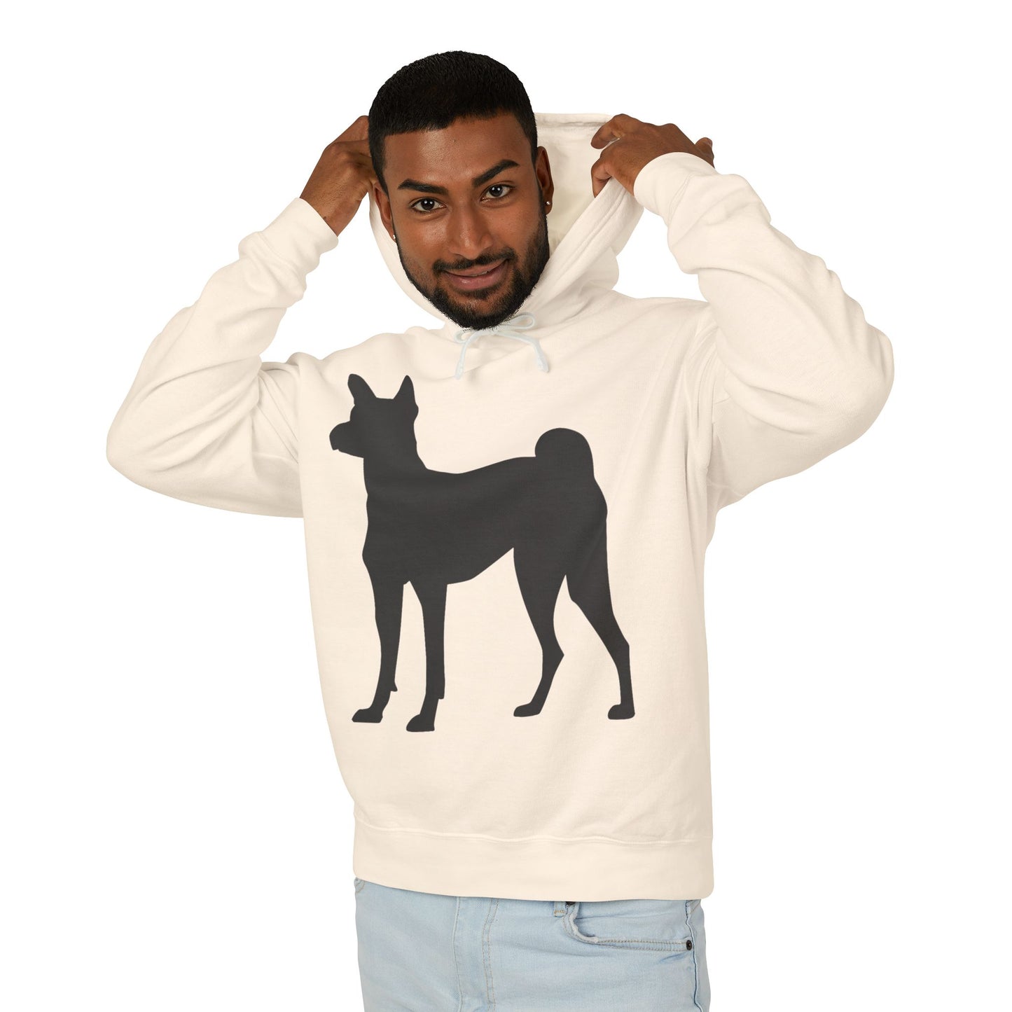 Basenji Silhouette Unisex Lightweight Hoodie