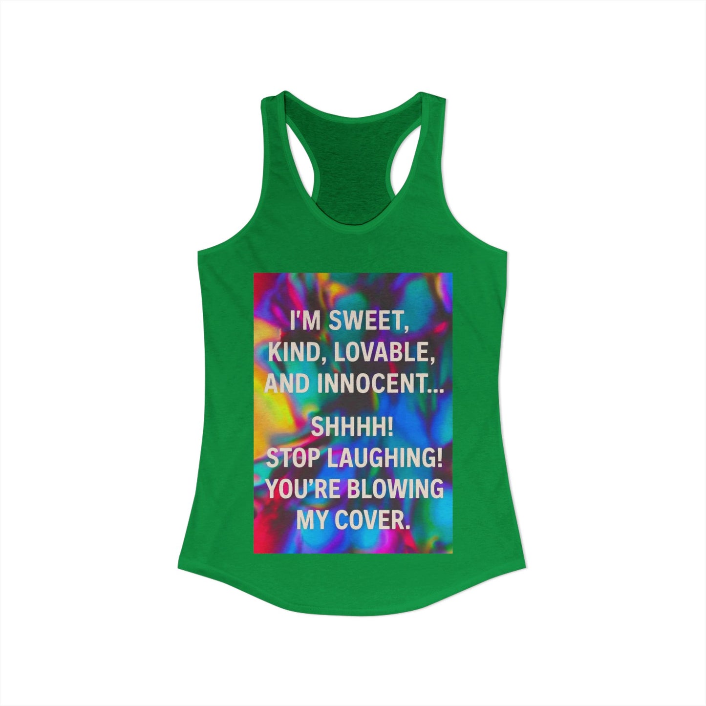 Blowing My Cover Women's Racerback Tank