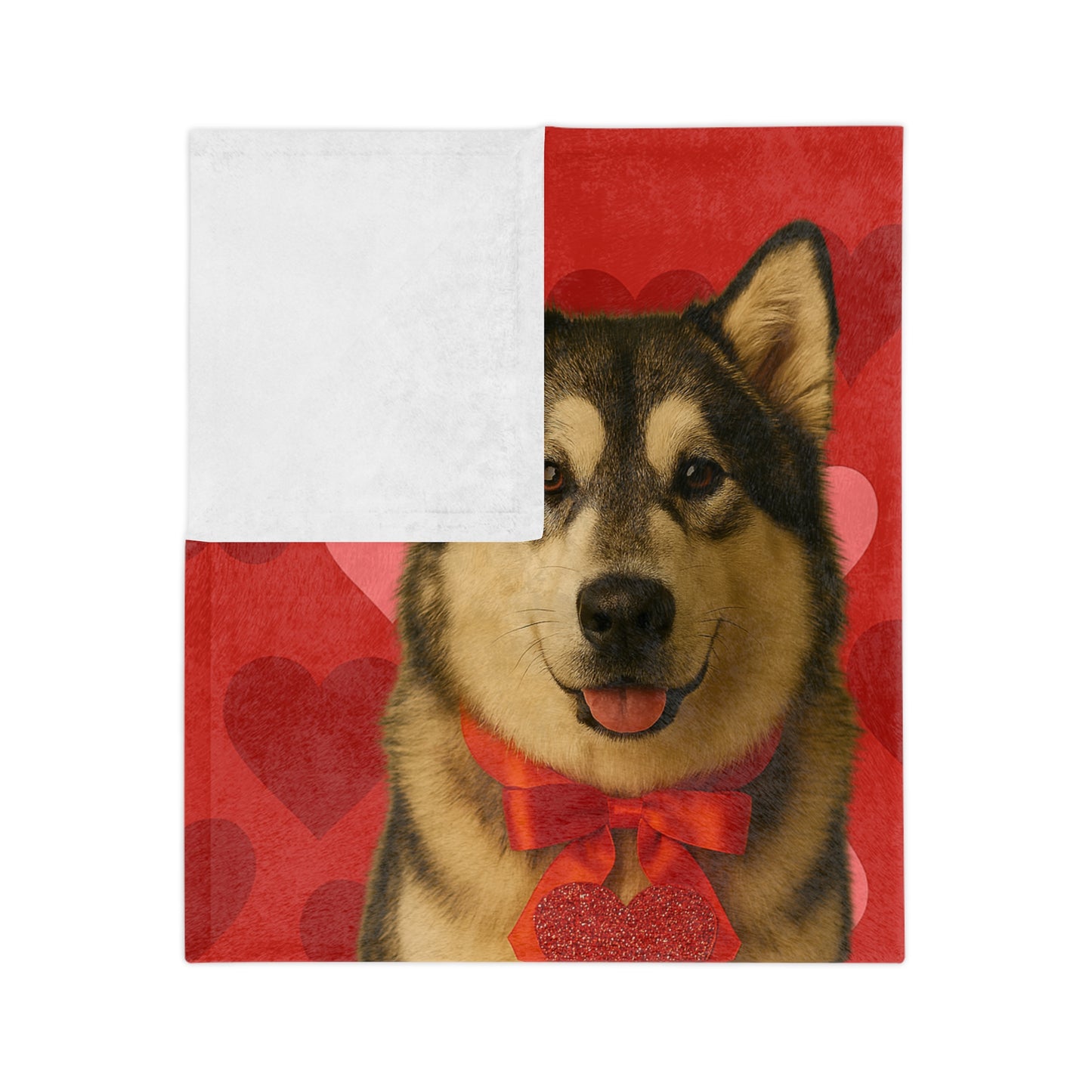Cupid's Companion Malamute Velveteen Microfiber Blanket
