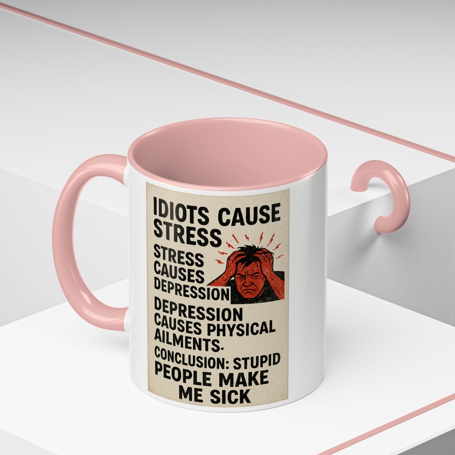 Stupid People 2-Tone Coffee Mug