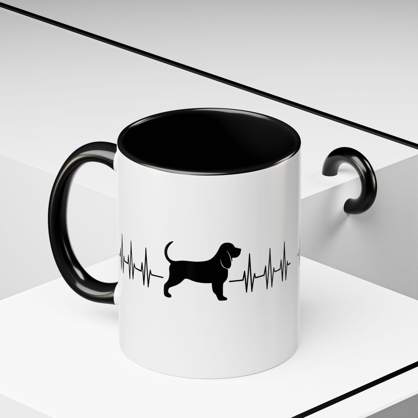 My Heart Beats For Bloodhounds 2-Tone Coffee Mug