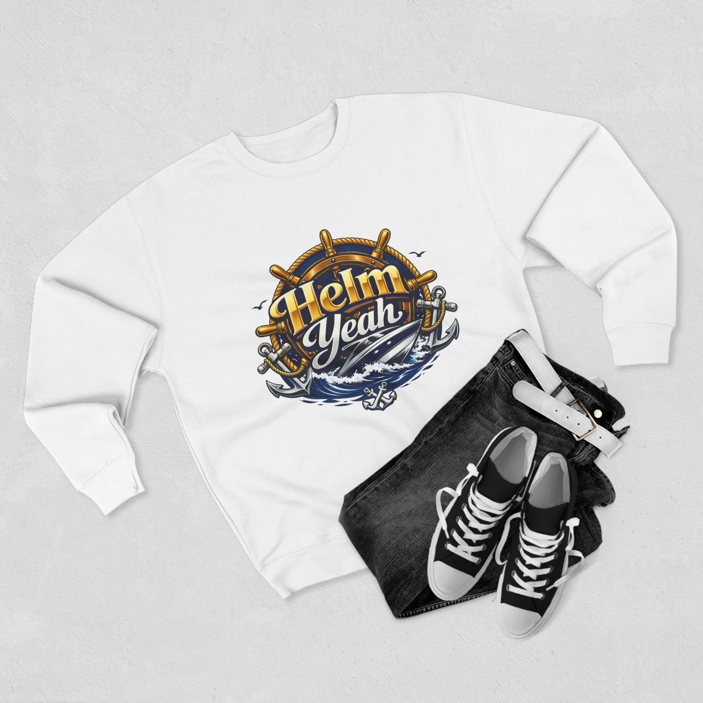 Helm Yeah Unisex Crewneck Sweatshirt