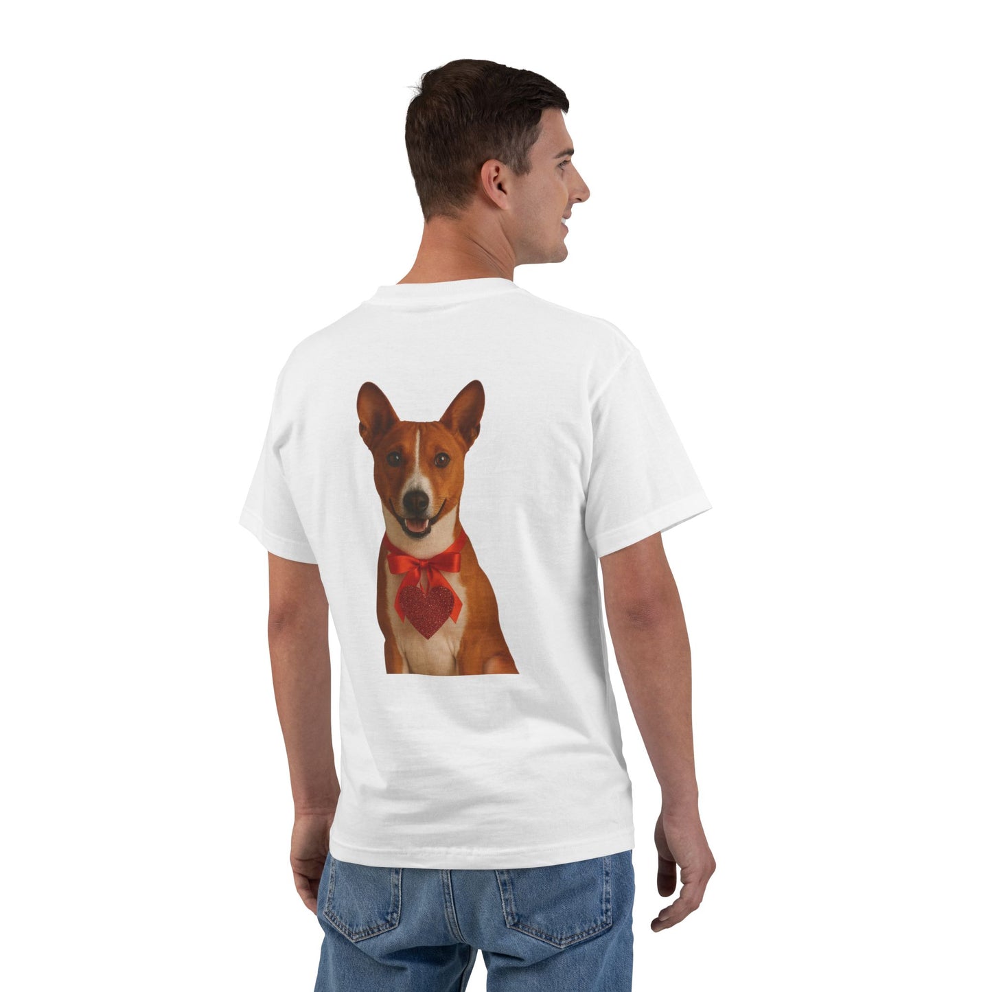 Cupid's Companion Basenji Men's Short-Sleeve Crewneck Tee