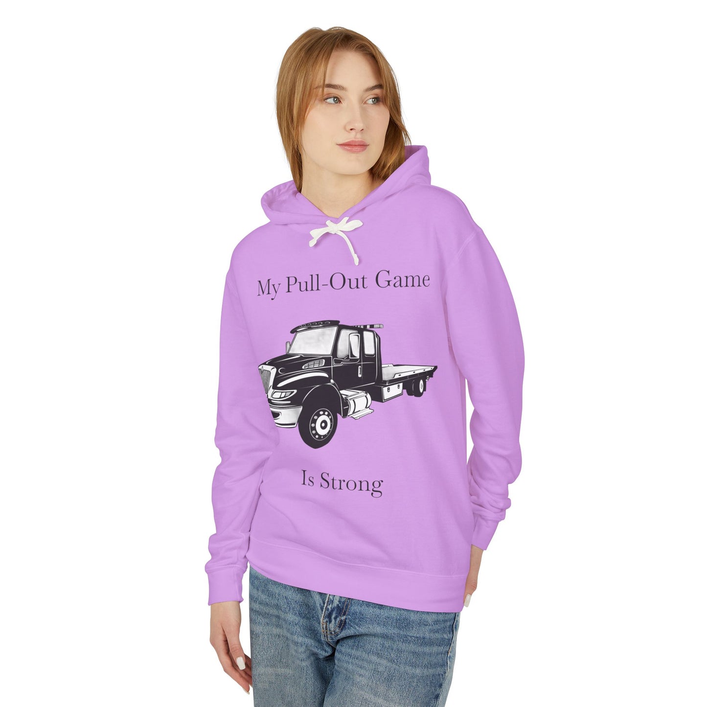 Pull Out Flatbed Tow Truck Unisex Lightweight Hoodie