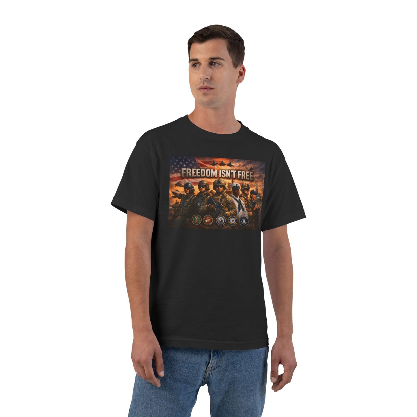 Freedom Isn't Free Men's Short-Sleeve Crewneck Tee