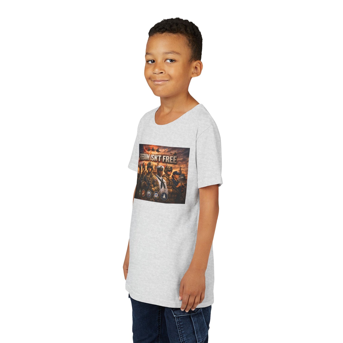 Freedom Isn't Free Youth Unisex Short Sleeve Crewneck Tee