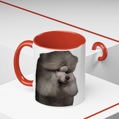 Poodle Head 2-Tone Coffee Mug