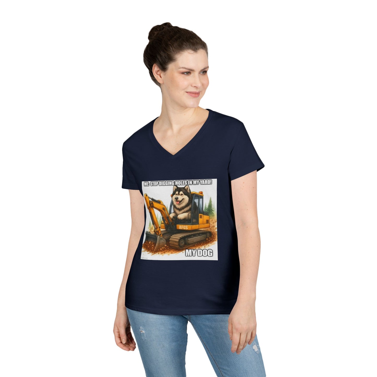 Digmaster 2000 Women's V-Neck T-Shirt