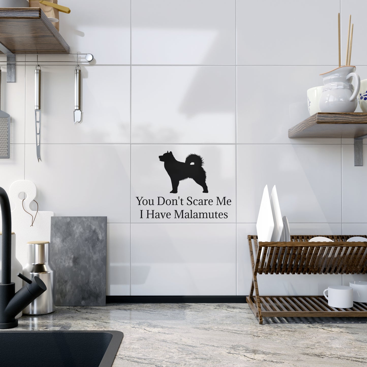 You Don't Scare Me Ceramic Photo Tile
