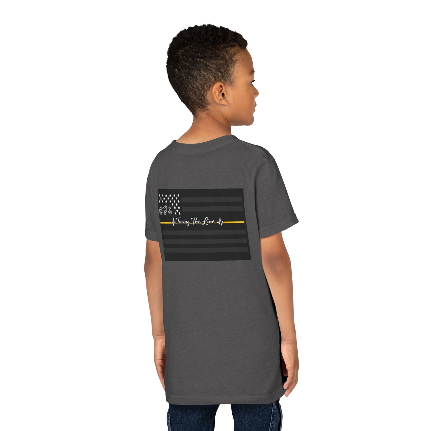 Thin Yellow Line Youth Unisex Short Sleeve Crewneck Tee