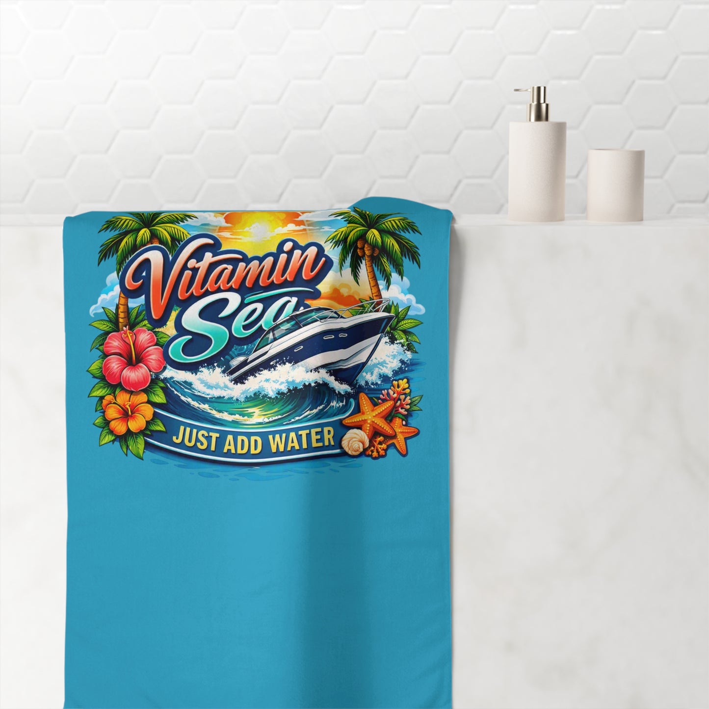 Vitamin Sea Mink-Cotton  Beach Towel