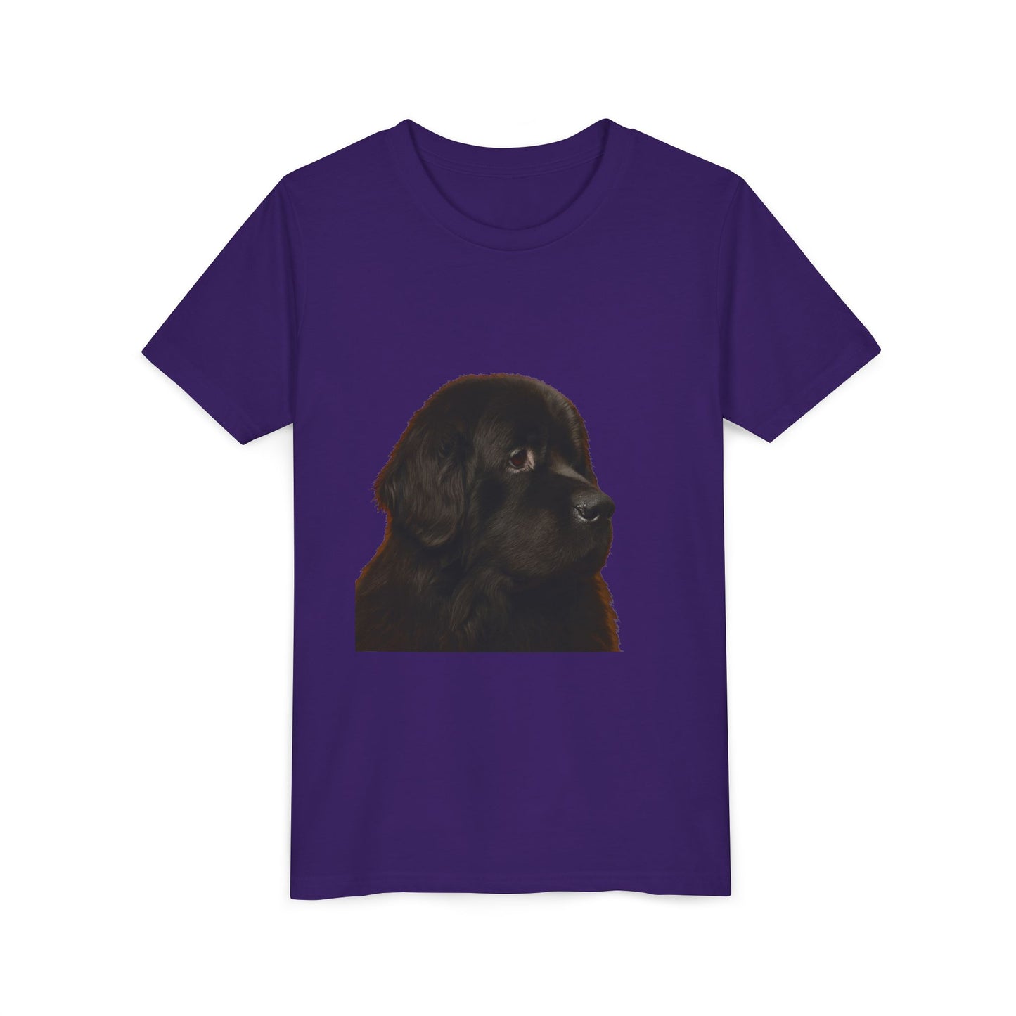 Newfie Head Youth Unisex Short Sleeve Crewneck Tee