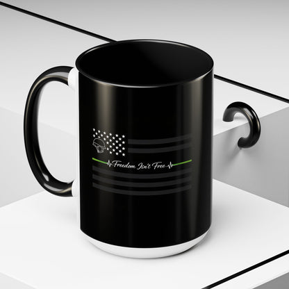 Thin Green Line 2-Tone Coffee Mug