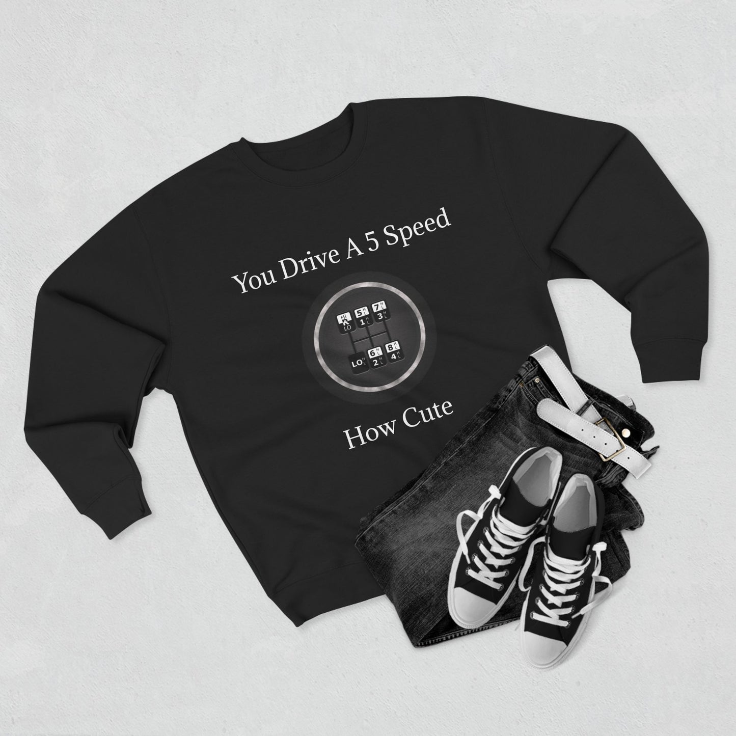 5 Speed How Cute Unisex Crewneck Sweatshirt