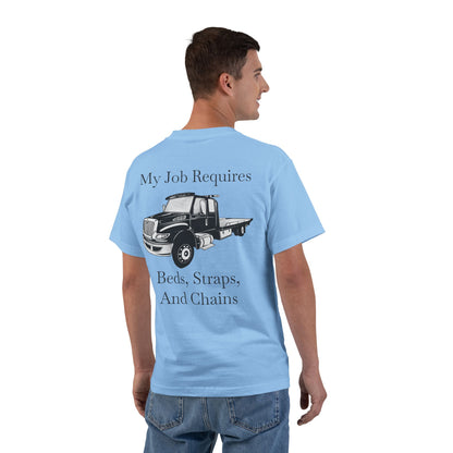 Beds, Straps, And Chains Men's Short-Sleeve Crewneck Tee