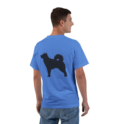 Malamute Silhouette Men's Short-Sleeve Crewneck Tee