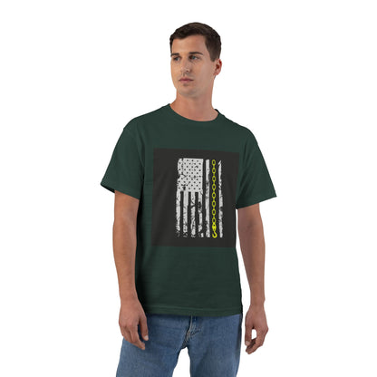 Thin Yellow Line Men's Short-Sleeve Crewneck Tee