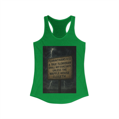 Florinthians 6:12 Women's Racerback Tank