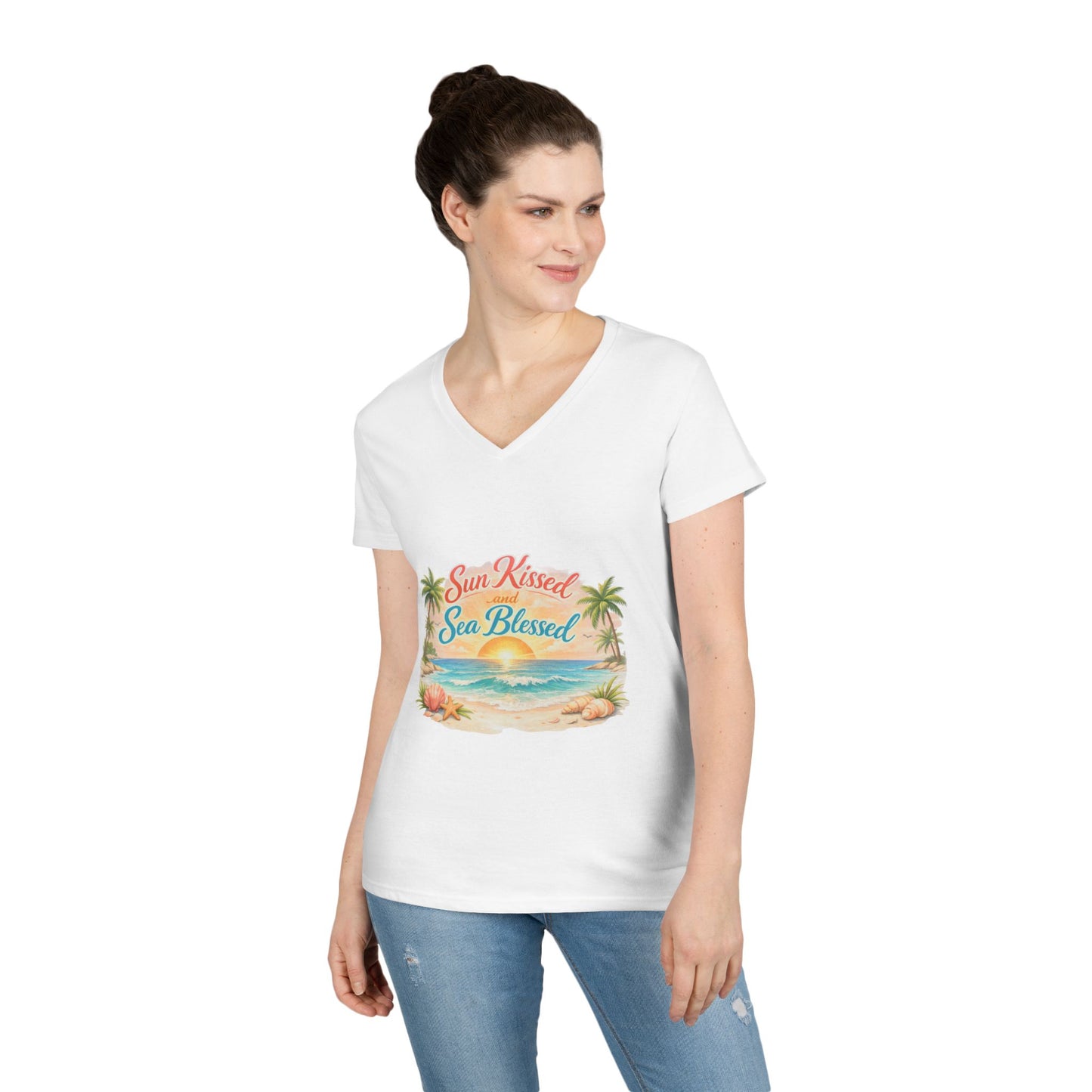 Sun Kissed Women's V-Neck T-Shirt