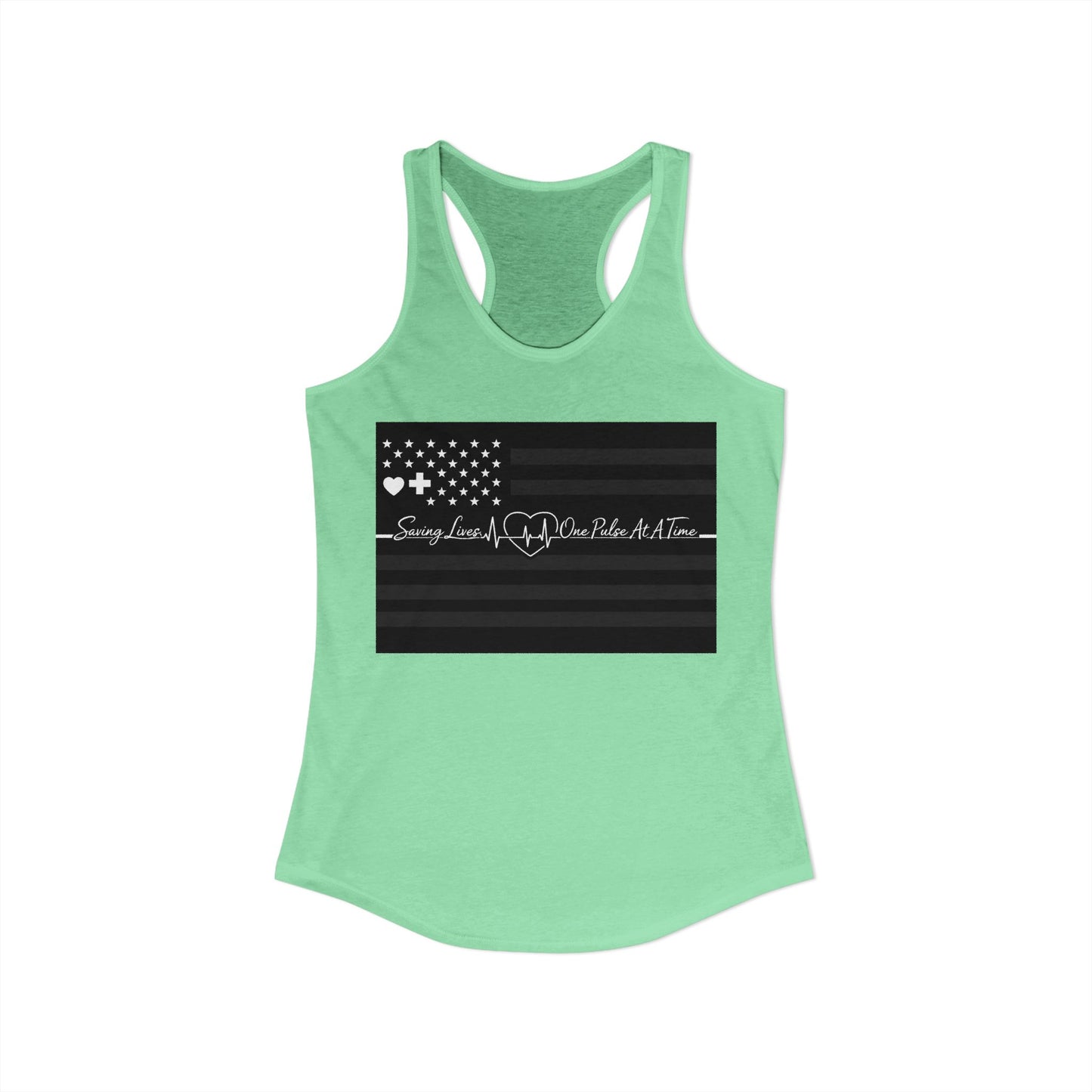 Thin White Line Women's Racerback Tank