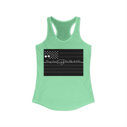 Thin White Line Women's Racerback Tank