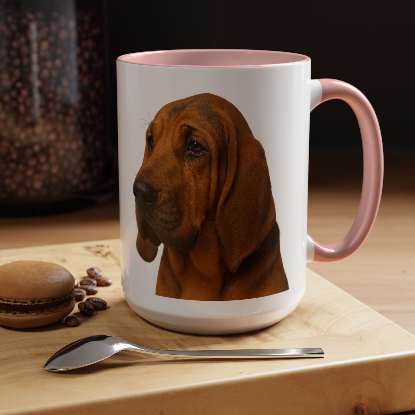 Bloodhound Head 2-Tone Coffee Mug