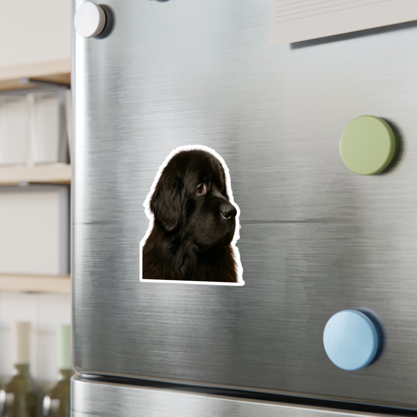 Newfie Head Vinyl Decal