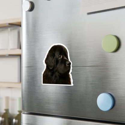 Newfie Head Vinyl Decal