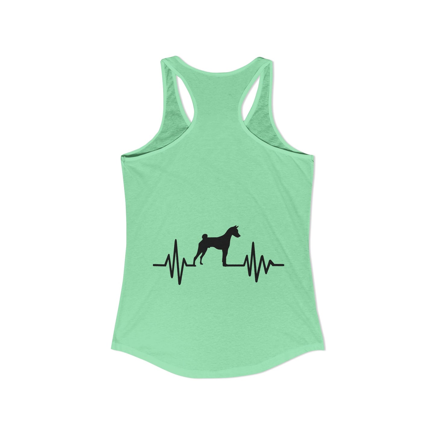 My Heart Beats For Basenjis Women's Racerback Tank