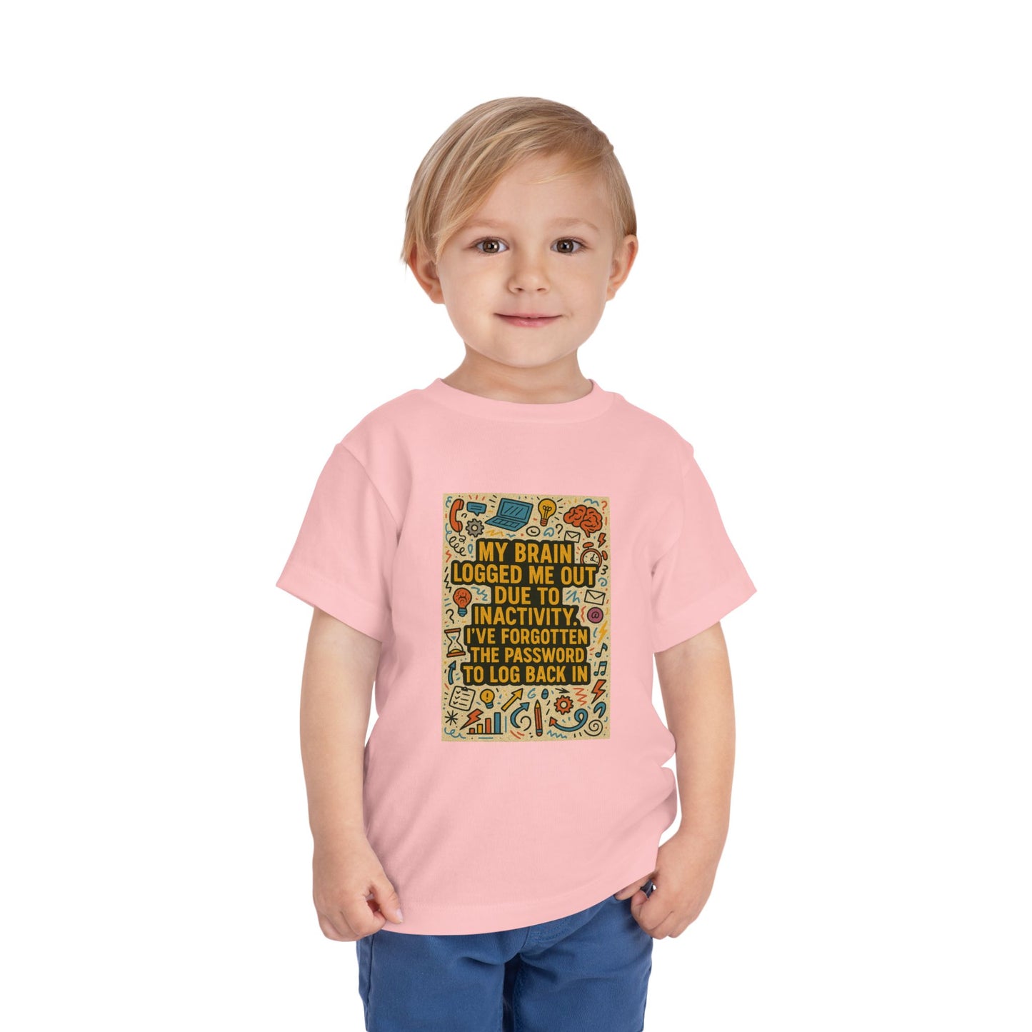 Logged Out Toddler Unisex Short Sleeve Crewneck Tee