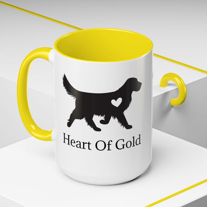 Heart Of Gold 2-Tone Coffee Mug