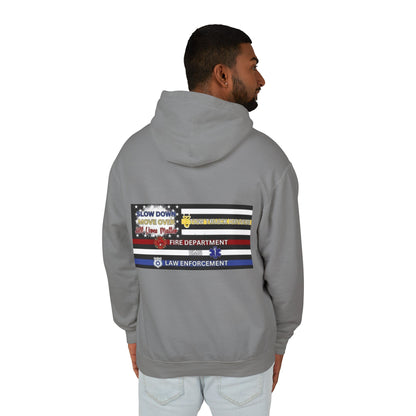Slow Down Move Over Flag Unisex Lightweight Hoodie
