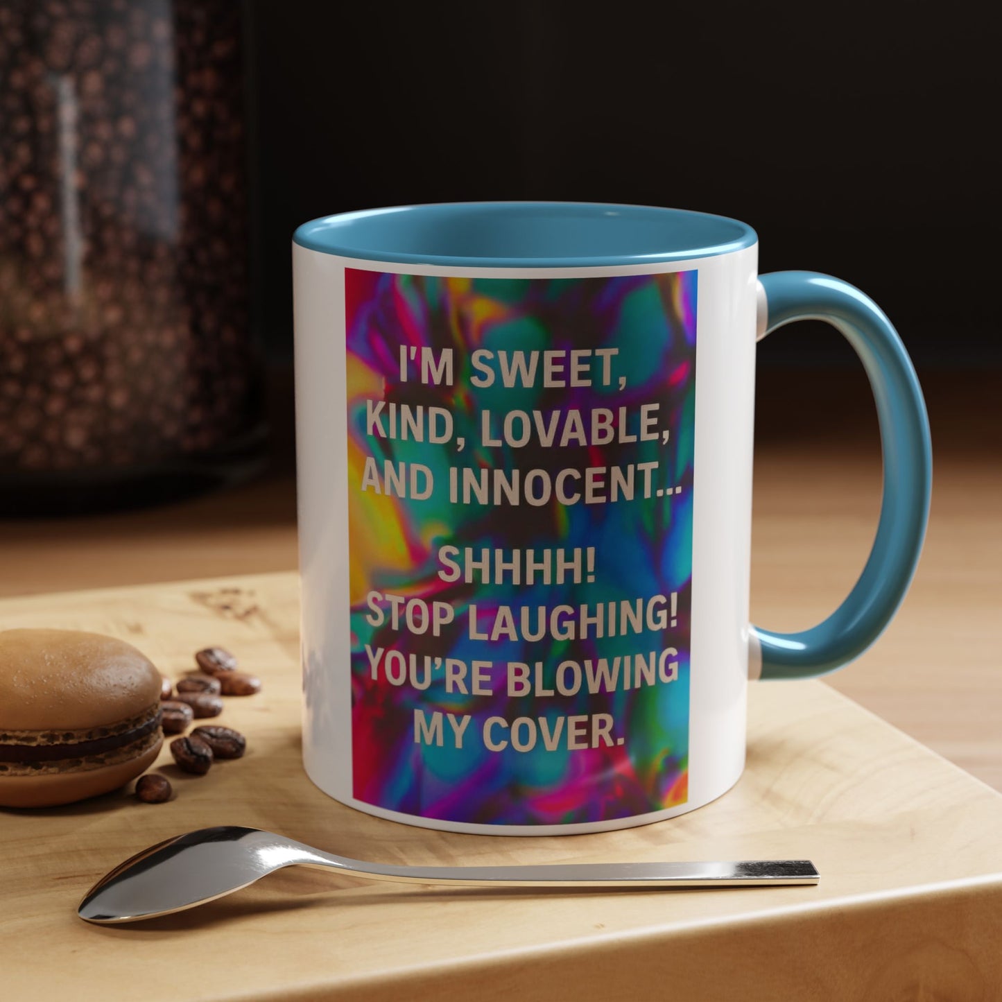 Blowing My Cover 2-Tone Coffee Mug