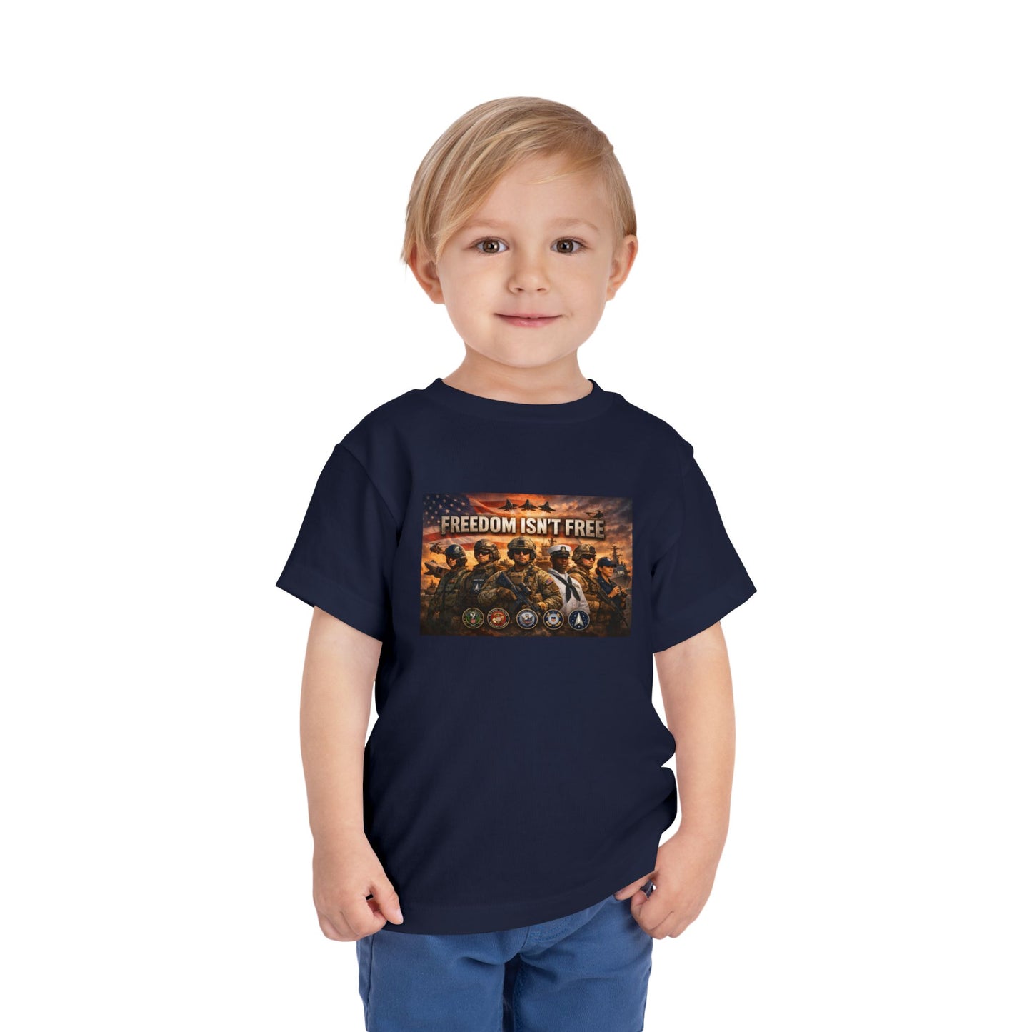Freedom Isn't  Free Toddler Unisex Short Sleeve Crewneck Tee