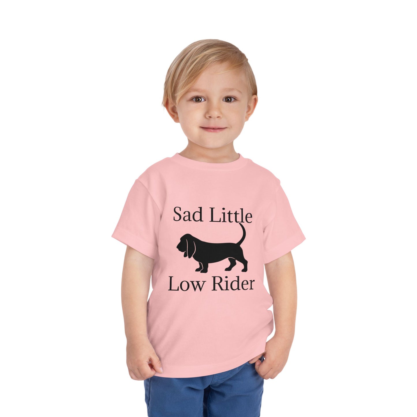 Sad Little Low Rider Toddler Unisex Short Sleeve Crewneck Tee