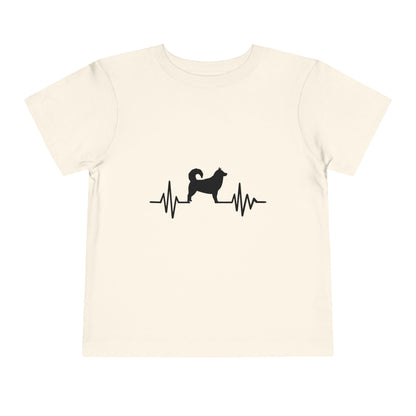 My Heart Beats For Malamutes Toddler Unisex Short Sleeve Crewneck Tee