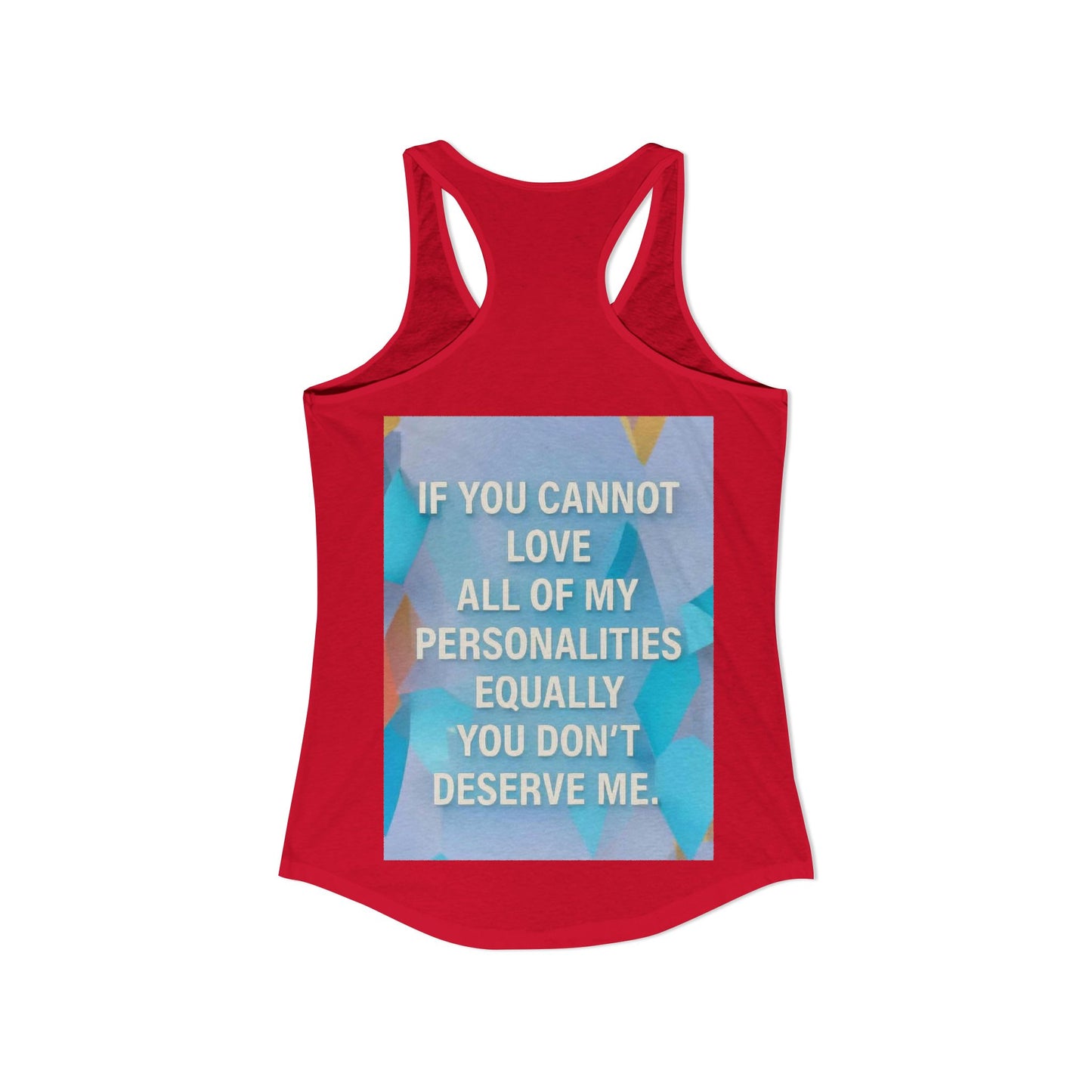 All Of My Personalities Women's Racerback Tank