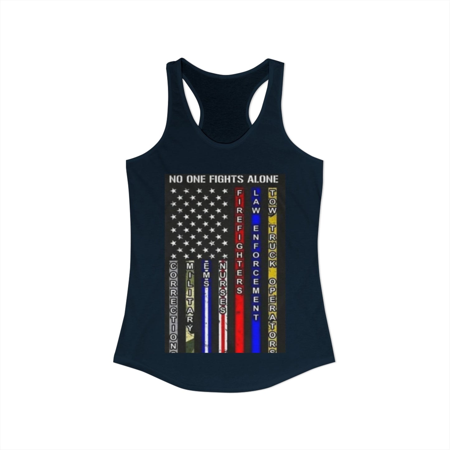 No One Fights Alone Women's Racerback Tank